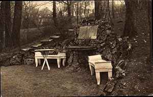 Bild des Verkufers fr Ansichtskarte / Postkarte Weimar in Thringen, Goethes Ruhesitz mit Widmung an Frau von Stein zum Verkauf von akpool GmbH