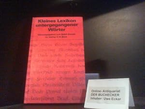 Kleines Lexikon untergegangener Wörter : Wortuntergang seit d. Ende d. 18. Jahrhunderts.