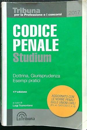 Bild des Verkufers fr Codice penale Studium zum Verkauf von Librodifaccia
