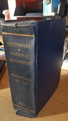 Imagen del vendedor de The Dictionary of National Biography : Supplement January 1901 - December 1911 - Volume 1 Abbey-Eyre a la venta por LBL Books