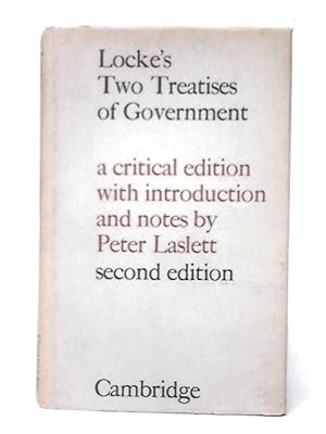 Bild des Verkufers fr Locke: Two Treatises of Government zum Verkauf von World of Rare Books