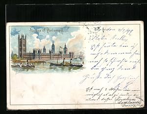 Seller image for Knstler-Postcard London, Houses of Parliament for sale by Bartko-Reher