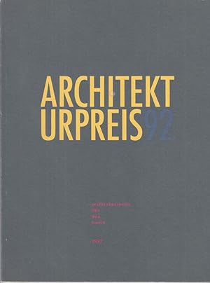 Bild des Verkufers fr Architekturpreis des BDA Berlin 1992. zum Verkauf von Antiquariat Carl Wegner