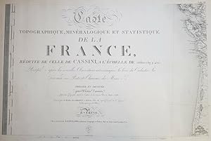 Immagine del venditore per Carte Topographique, Minralogique et Statistique de la France, Alexis Donnet (Langlois, 1817) venduto da Librairie La Sardine Ambulante - Livres rares et anciens