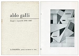 Bild des Verkufers fr Aldo Galli. Disegni e acquerelli 1936-1967 zum Verkauf von Studio Bibliografico Marini