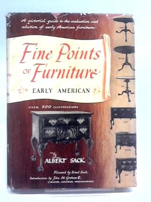 Seller image for Fine Points Of Furniture: Early American for sale by World of Rare Books