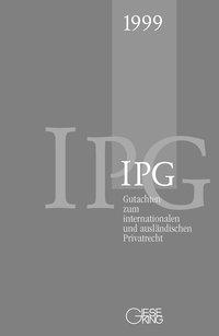 Seller image for Gutachten zum internationalen und auslaendischen Privatrecht (IGP)1999 for sale by moluna