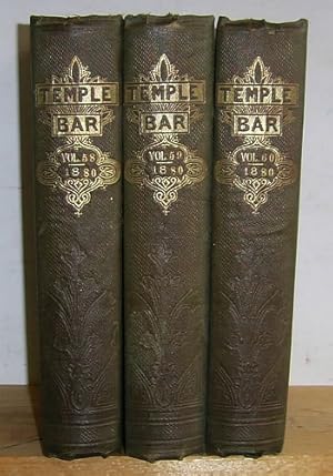 Seller image for Temple Bar, Volumes LVIII, LIX, LX (58, 59, 60), January - December 1880 for sale by Richard Beaton