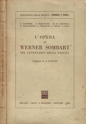 Seller image for L'opera di Werner Sombart nel centenario della nascita for sale by Biblioteca di Babele