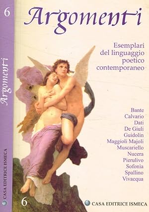 Bild des Verkufers fr Argomenti Esemplari del linguaggio poetico contemporaneo zum Verkauf von Biblioteca di Babele