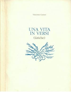 Bild des Verkufers fr Una vita in versi (Liriche) zum Verkauf von Biblioteca di Babele