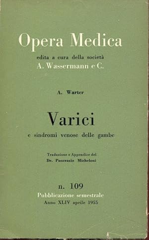 Bild des Verkufers fr Varici e sindromi venose delle gambe zum Verkauf von Librodifaccia