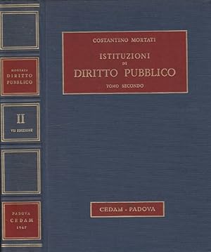 Seller image for Istituzioni di diritto pubblico tomo II for sale by Biblioteca di Babele