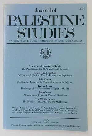 Immagine del venditore per Journal of Palestine Studies: A Quarterly on Palestinian Affairs and the Arab-Israeli Conflict venduto da PsychoBabel & Skoob Books