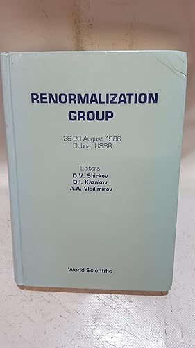 Imagen del vendedor de Renormalization Group: 26-29 August 1986, Dubna, USSR a la venta por Cambridge Rare Books