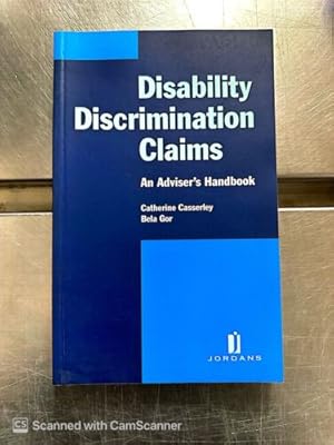 Bild des Verkufers fr Disability Discrimination Claims, An Adviser's Handbook, Law Book zum Verkauf von LawBooksellers