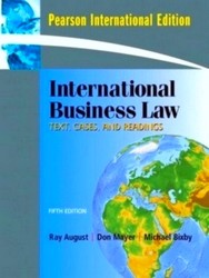 Imagen del vendedor de International Business Law: International Edition a la venta por Collectors' Bookstore