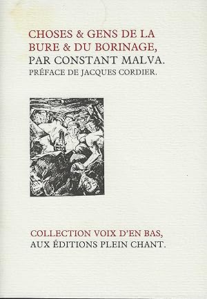 Image du vendeur pour CHOSES ET GENS DE LA BURE ET DU BORINAGE mis en vente par Librairie l'Aspidistra