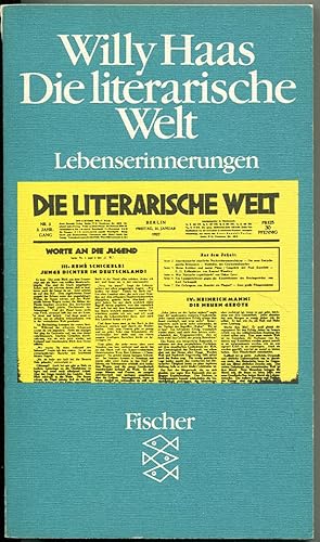 Bild des Verkufers fr Die literarische Welt. Lebenserinnerungen zum Verkauf von Antikvariat Valentinska