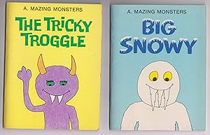 A. Mazing Monsters 4 First Editions 1st Book Set Big Snowy, The Tricky Troggle, Bignose, The Grea...
