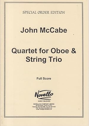 Quartet for Oboe & String Trio - Full Score