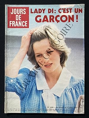 JOURS DE FRANCE-N°1434-DU 26 JUIN AU 2 JUILLET 1982-DIANA SPENCER