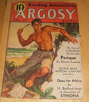 Bild des Verkufers fr Argosy Weekly for December 14, 1935 // The Photos in this listing are of the magazine that is offered for sale zum Verkauf von biblioboy