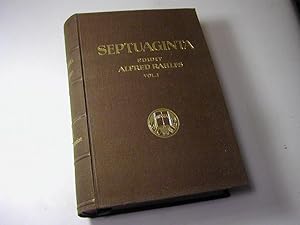 Imagen del vendedor de Septuaginta id est vetus Testamentum Graece iuxta LXX interpretes - Vol. 1: Leges et historiae a la venta por Antiquariat Fuchseck