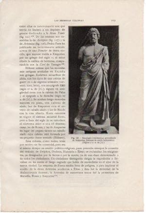 Imagen del vendedor de LAMINA V37013: Estatua de Esculapio, Ampurias a la venta por EL BOLETIN