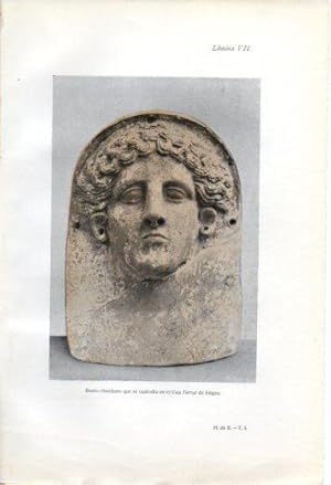 Bild des Verkufers fr LAMINA V37018: Busto ebusitano, Cau Ferrat de Sitges zum Verkauf von EL BOLETIN
