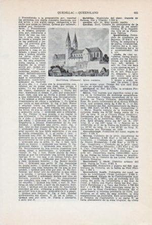 Bild des Verkufers fr LAMINA V36791: Iglesia en Quedlinburg, Alemania zum Verkauf von EL BOLETIN