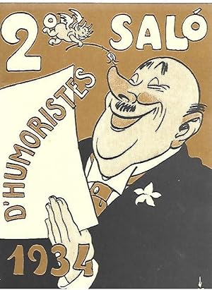 Bild des Verkufers fr 2n SAL D'HUMORISTES Organitzat per l'associaci d'humoristes de Barcelona a la galeri d'art 'SYRA'. FACSIMIL de l'any 1934 zum Verkauf von LLIBRERIA TECNICA