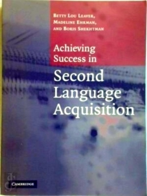 Immagine del venditore per Achieving succes in Second language acquisition Special Collection venduto da Collectors' Bookstore