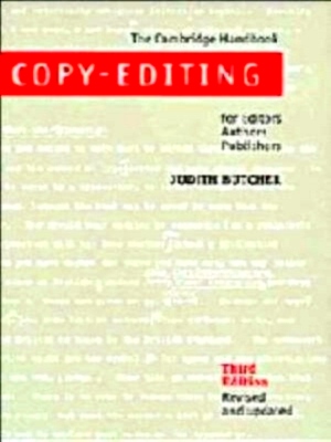 Seller image for Copy-editing the Cambridge handbook for editors, authors and publishers Special Collection for sale by Collectors' Bookstore