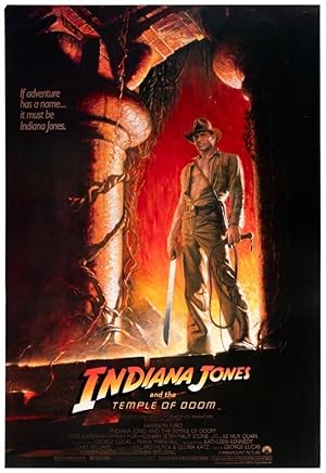 Seller image for Indiana Jones And The Temple Of Doom. Original Movie Poster. for sale by Dark Parks Books & Collectibles