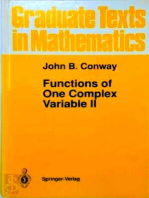 Immagine del venditore per Functions of One Complex Variable II Special Collection venduto da Collectors' Bookstore