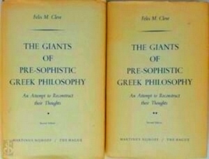 Imagen del vendedor de The giants of pre-sophistic Greek philosophy an attempt to reconstruct their thoughts Special Collection a la venta por Collectors' Bookstore