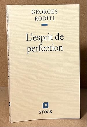 Seller image for L'esprit de perfection for sale by San Francisco Book Company