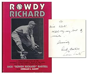 Seller image for Rowdy Richard: A Firsthand Account of the National League Baseball Wars of the 1930s and the Men Who Fought Them for sale by Kenneth Mallory Bookseller ABAA