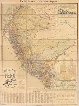 Novisima Mapa del Peru? / J. Boix Ferrer Editor / Joya Literaria / Lima y Arequipa / 1904.