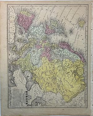 Map of Europe Engraved to Illustrate Mitchell's School and Family Geography: No. 18