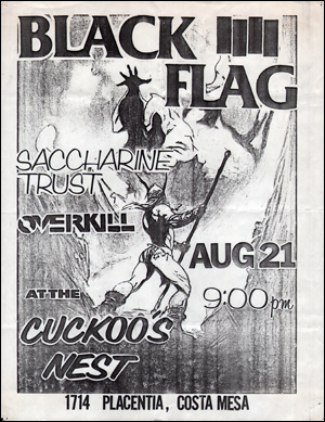 Immagine del venditore per [Black Flag at the Cuckoo's Nest / Fri. Aug. 21, 1981] venduto da Specific Object / David Platzker