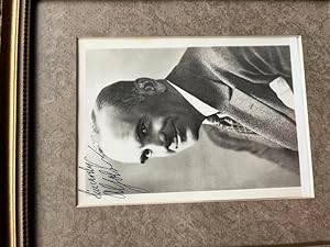 Framed and signed photograph of entertainer Al Jolson