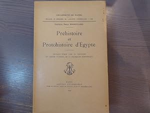 Image du vendeur pour Préhistoire et Protohistoire d Égypte. mis en vente par Tiré à Part