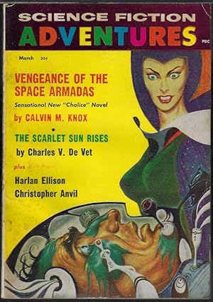 Image du vendeur pour SCIENCE FICTION ADVENTURES: March, Mar. 1958 mis en vente par Books from the Crypt