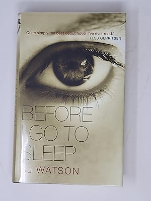 Seller image for Before I Go to Sleep for sale by Cross Genre Books