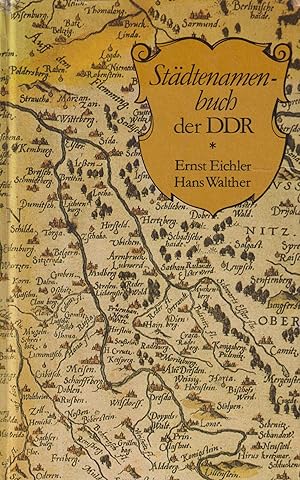 Bild des Verkufers fr Stdtenamenbuch der DDR zum Verkauf von Leipziger Antiquariat