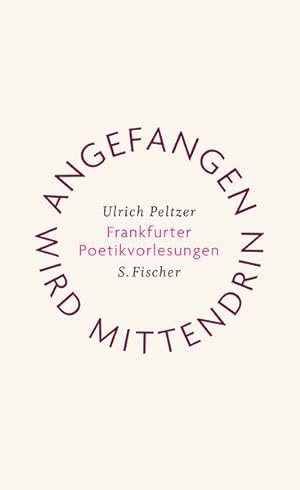 Bild des Verkufers fr Angefangen wird mittendrin: Frankfurter Poetikvorlesungen zum Verkauf von Versandantiquariat Felix Mcke