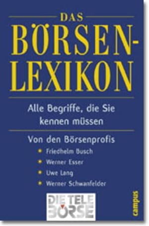 Seller image for Brsenlexikon: Alle Begriffe, die Sie kennen mssen for sale by Versandantiquariat Felix Mcke