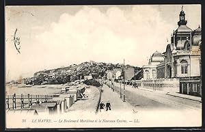 Carte postale Le Havre, Le Boulevard Maritime et le Nouveau Casino